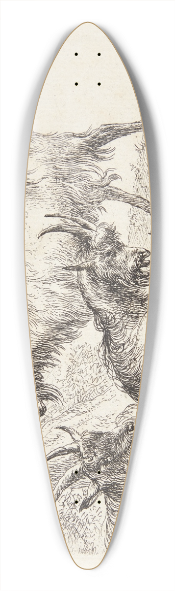 Nicolaes Pietersz. Berchem - Tre geder 39.3 inch art pintail longboard deck