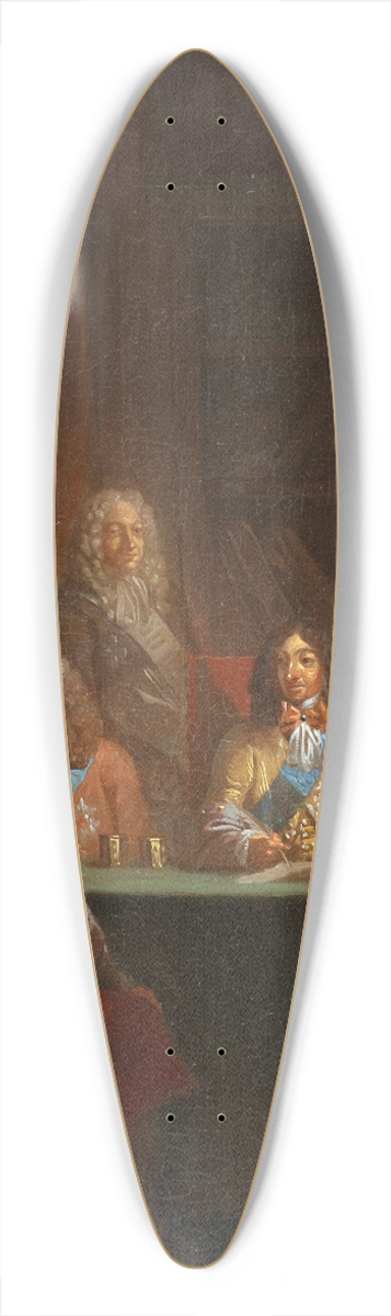 Nicolai Abildgaard - Christian V Presents Danish Law 1683 39.3 inch art pintail longboard deck