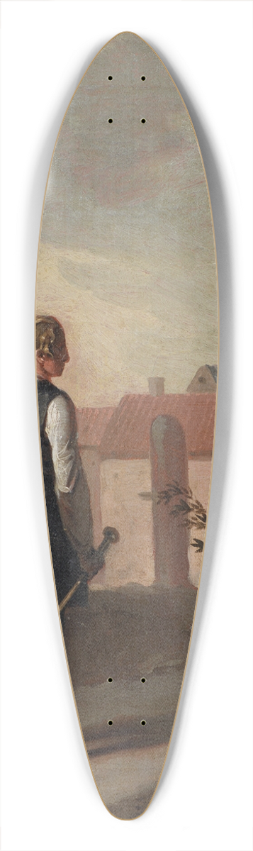 Nicolai Abildgaard - Niels Klim In Potu 39.3 inch art pintail longboard deck