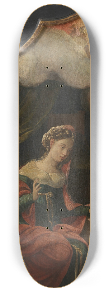 Aertgen Claesz van Leyden - The Annunciation 8.25 inch art skate deck