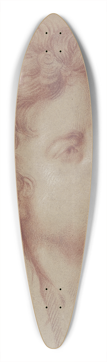 Nicolas Guibal - Kopf eines jungen Mannes nach rechts 39.3 inch art pintail longboard deck