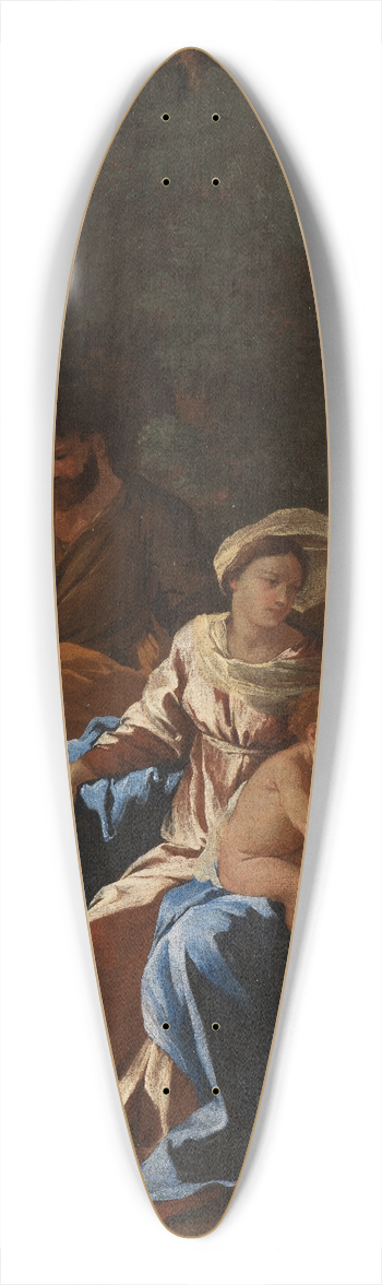 Nicolas Poussin - Die Heilige Familie mit dem Johannesknaben 39.3 inch art pintail longboard deck