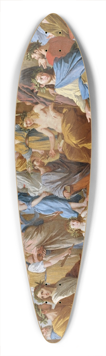 Nicolas Poussin - El Parnaso 39.3 inch art pintail longboard deck