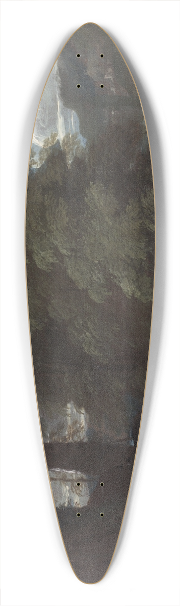 Nicolas Poussin - Nymphs and a Satyr (Amor Vincit Omnia) 39.3 inch art pintail longboard deck