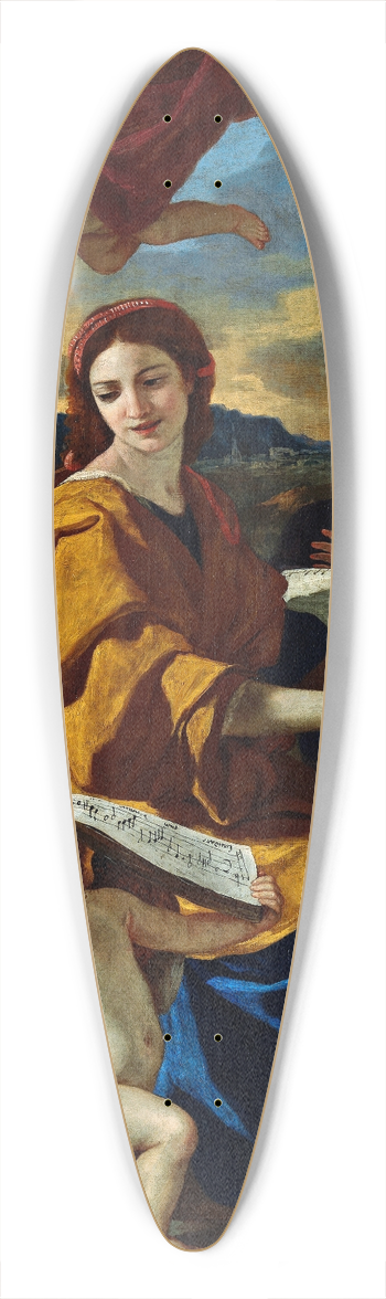 Nicolas Poussin - St. Cecilia 39.3 inch art pintail longboard deck