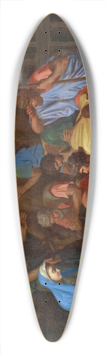 Nicolas Poussin - The Adoration of theShepherds 39.3 inch art pintail longboard deck
