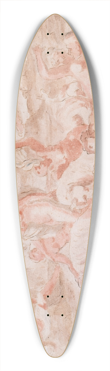 Nicolas Poussin - The Marriage of Acis and Galatea 39.3 inch art pintail longboard deck