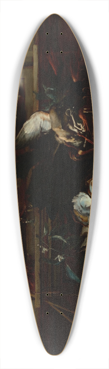 Nicola van Houbraken - Still Life with Bottles and Oysters 39.3 inch art pintail longboard deck
