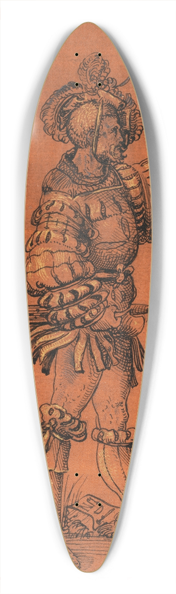 Niklaus Manuel - Der Goldene Eidgenosse 39.3 inch art pintail longboard deck
