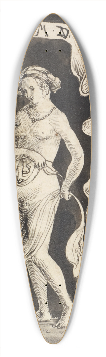 Niklaus Manuel - Female nude with a headscarf 39.3 inch art pintail longboard deck