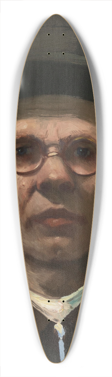 Nikolai Kummits - Self-portrait 39.3 inch art pintail longboard deck