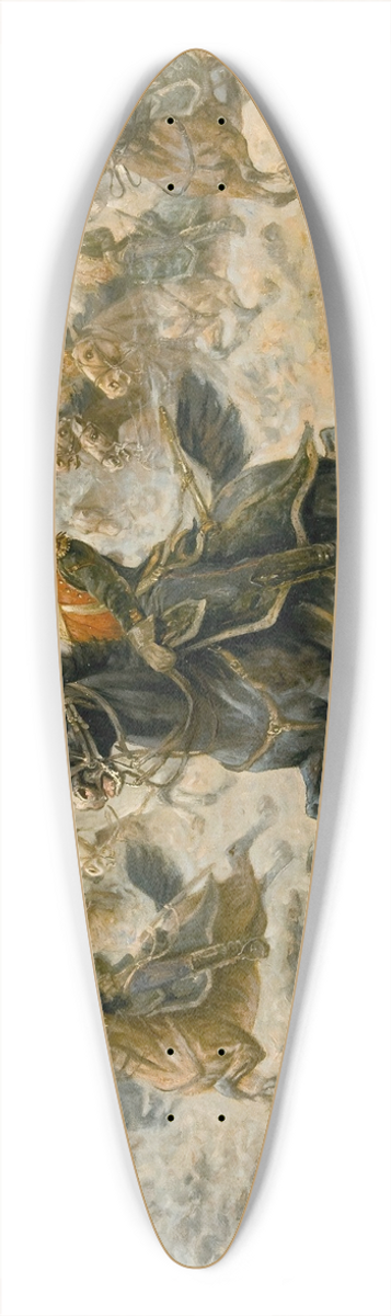 Nikolai Semenovich Samokish - To Victory! 39.3 inch art pintail longboard deck