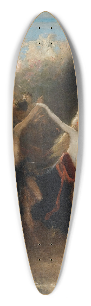 Nikolaos Gyzis - Dance Of The Nymphs 39.3 inch art pintail longboard deck