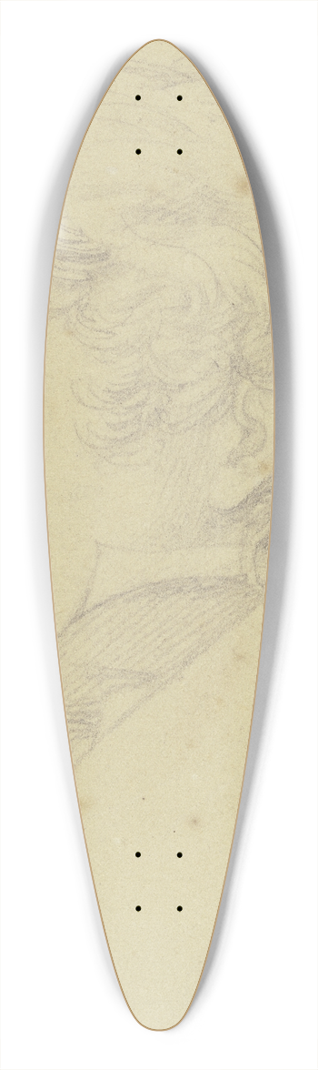 Nikolaus Hoff - Bildnis des Karlsruher Tiermalers Carl Kuntz 39.3 inch art pintail longboard deck