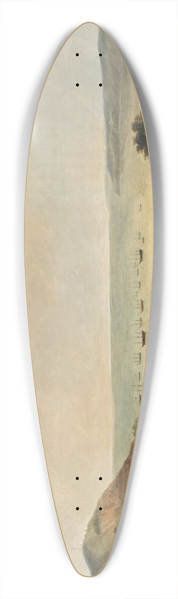 Nikolay Sauerweid - Militrlager in der Bucht von Sewastopol whrend des Trkisch-Russischen Krieges (1853 bis 1856) auf der Halbinsel Krim 39.3 inch art pintail longboard deck