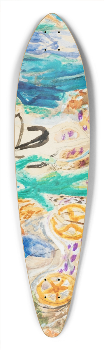 Nils Dardel - Parisergata 39.3 inch art pintail longboard deck
