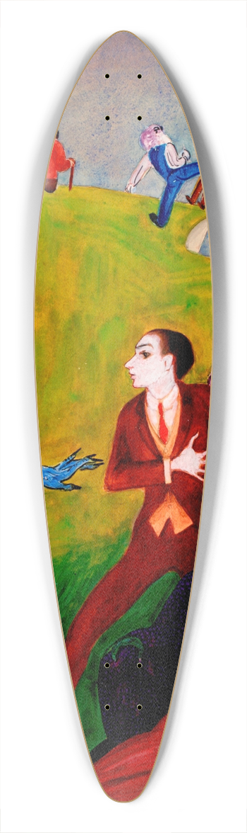 Nils Dardel - Utan pardon 39.3 inch art pintail longboard deck