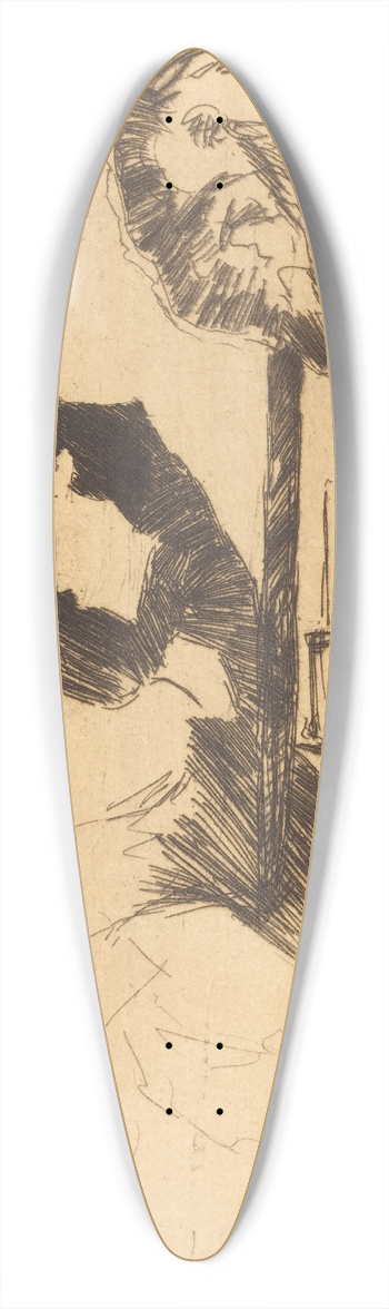 Norbert Goeneutte - The Milliner (La modiste) 39.3 inch art pintail longboard deck