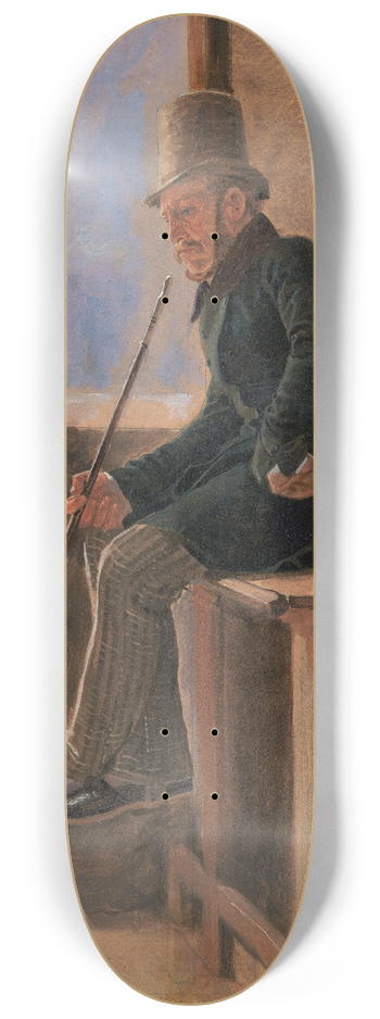 Constantin Hansen - The Painter Jrgen Sonne 8.25 inch art skate deck