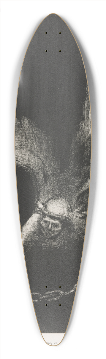 Odilon Redon - And I Saw an Angel Coming Down from Heaven, Having the Key of the Bottomless Pit and a Great Chain in His Hand 39.3 inch art pintail longboard deck
