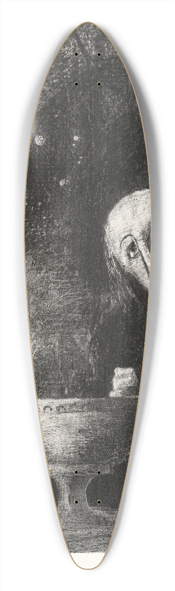 Odilon Redon - And the Searcher was Engaged in an Infinite Search 39.3 inch art pintail longboard deck
