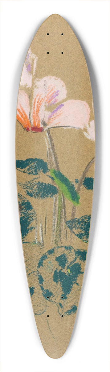 Odilon Redon - Cyclamen 39.3 inch art pintail longboard deck