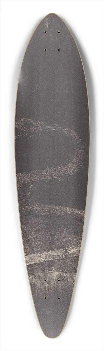 Odilon Redon - Et le lia pour mille ans (And bound him a thousand years) 39.3 inch art pintail longboard deck