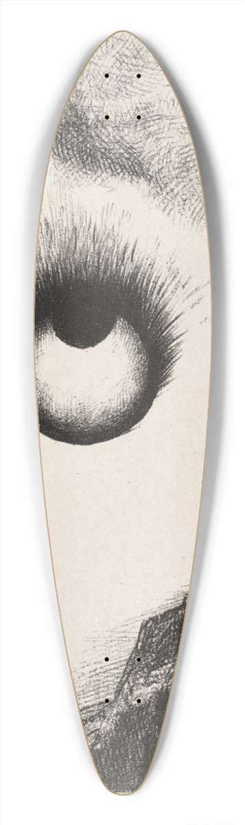 Odilon Redon - Everywhere Eyeballs are Aflame 39.3 inch art pintail longboard deck