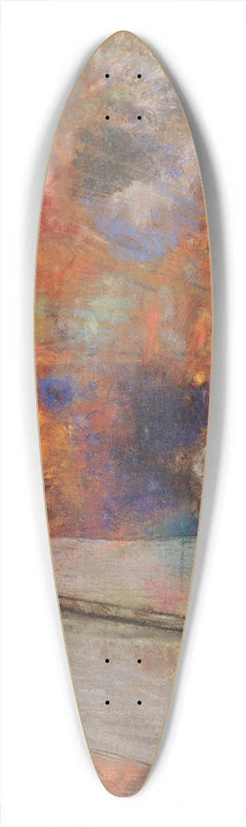 Odilon Redon - Flower Clouds 39.3 inch art pintail longboard deck