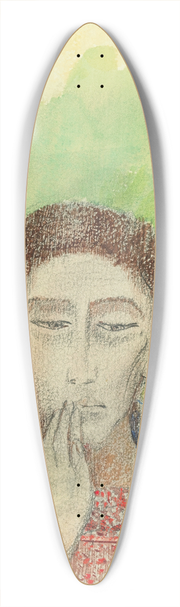 Odilon Redon - Le Silence 39.3 inch art pintail longboard deck