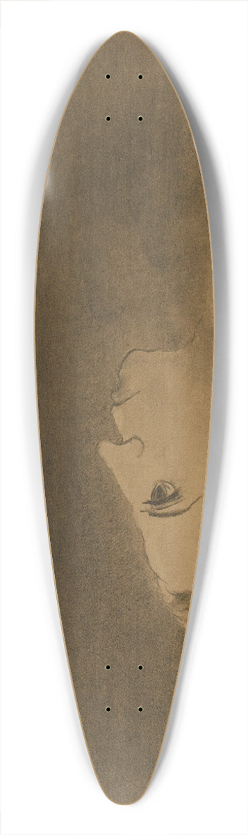 Odilon Redon - Ophlie 39.3 inch art pintail longboard deck
