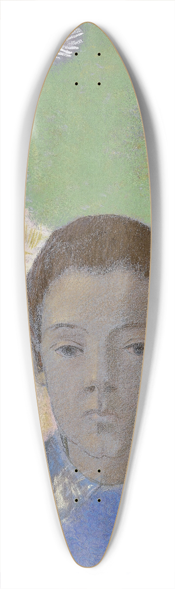 Odilon Redon - Portrait of Ari Redon 39.3 inch art pintail longboard deck