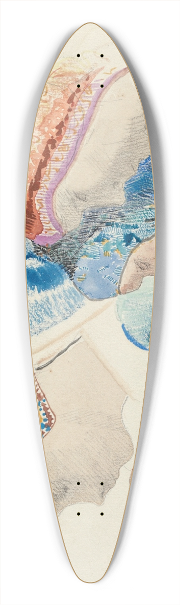 Odilon Redon - Profils de hollandaises 39.3 inch art pintail longboard deck