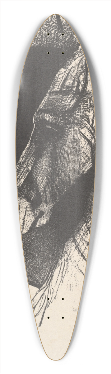 Odilon Redon - The Charger 39.3 inch art pintail longboard deck