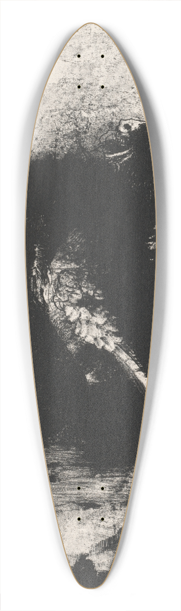 Odilon Redon - The Chimera with Green Eyes Turns, Bays 39.3 inch art pintail longboard deck