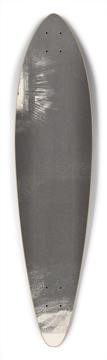 Odilon Redon - The vague glimmer of a head suspended in space 39.3 inch art pintail longboard deck