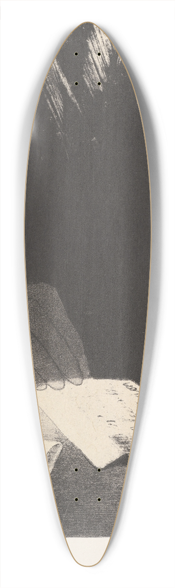 Odilon Redon - To all appearances, it was a hand of flesh and blood just like my own 39.3 inch art pintail longboard deck