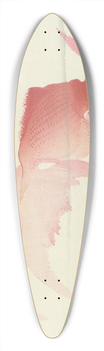 Ohara Koson - Two veil tails 39.3 inch art pintail longboard deck