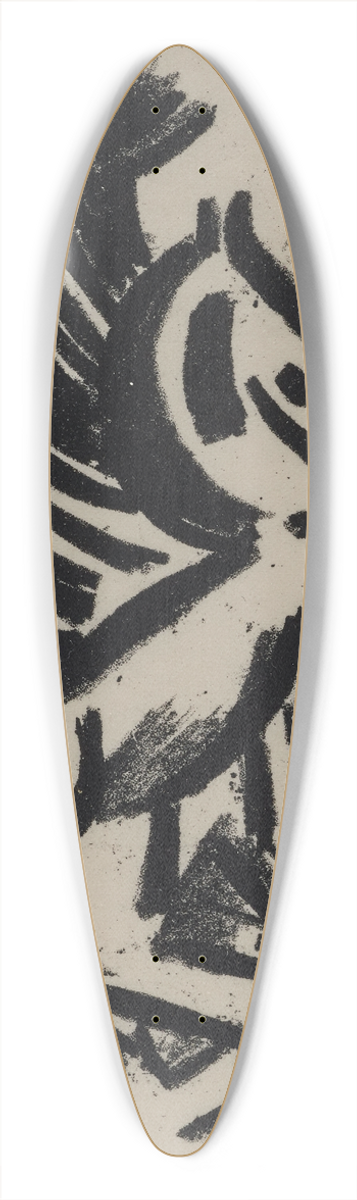 Olga Vladimirovna Rozanova - Untitled (Horse). Illustration from Explodity 39.3 inch art pintail longboard deck