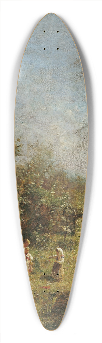 Olga Wisinger-Florian - Verfallener Friedhof in Goisern 39.3 inch art pintail longboard deck