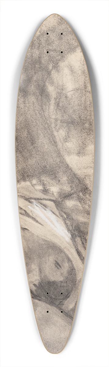Oluf Hartmann - Kvindelig model 2 39.3 inch art pintail longboard deck