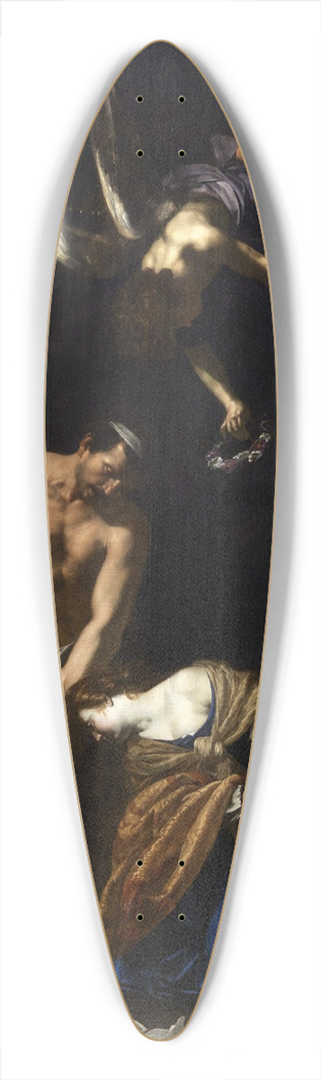 Orazio Riminaldi - Martyrdom of St. Cecilia 39.3 inch art pintail longboard deck