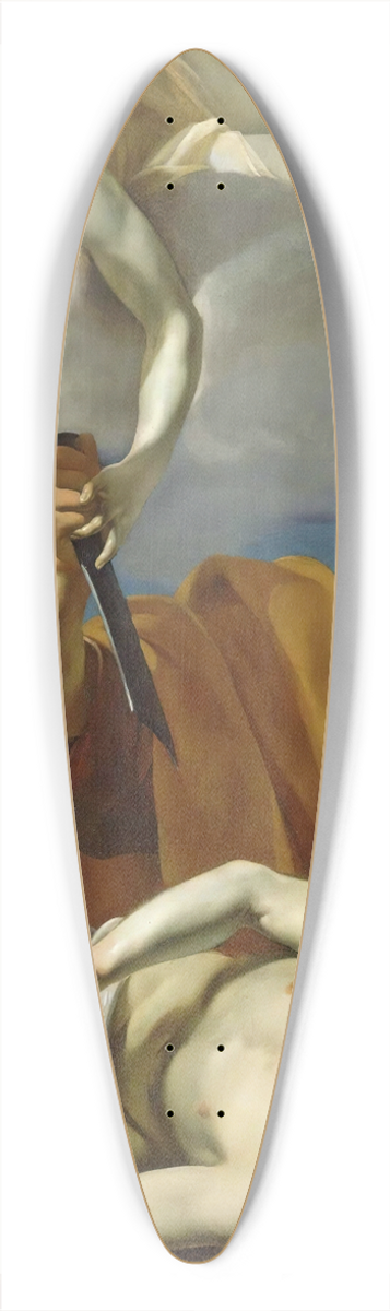 Orazio Riminaldi - The Sacrifice Of Isaac 39.3 inch art pintail longboard deck