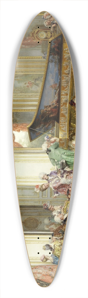 Oreste Cortazzo - A musical soire 39.3 inch art pintail longboard deck