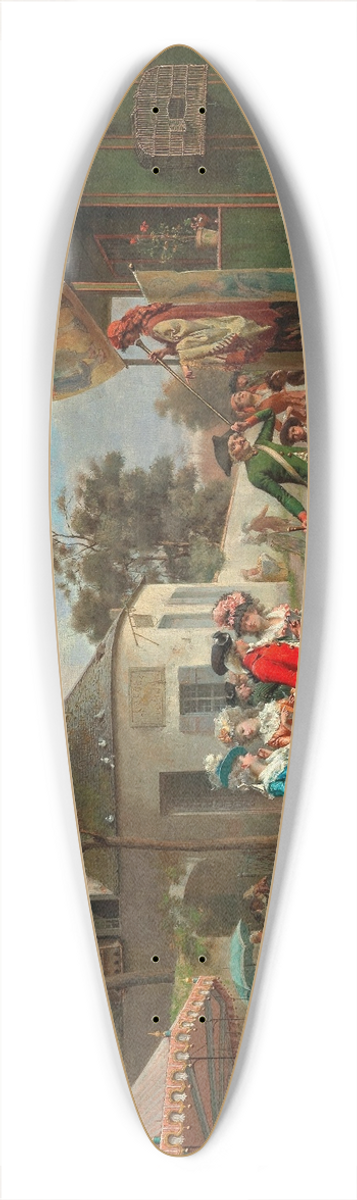 Oreste Cortazzo - The fortune teller 39.3 inch art pintail longboard deck