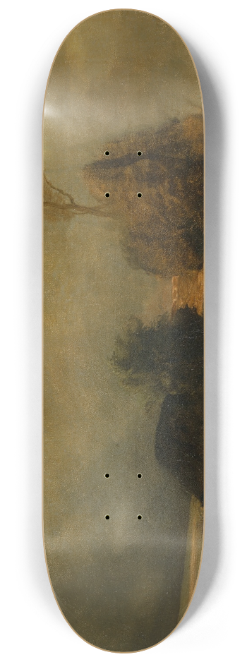 Constant Troyon - Landscape with Thunderstorm 8.25 inch art skate deck