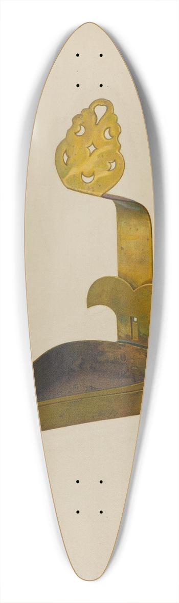 Oscar Bluhme - Brass Betty Lamp 39.3 inch art pintail longboard deck