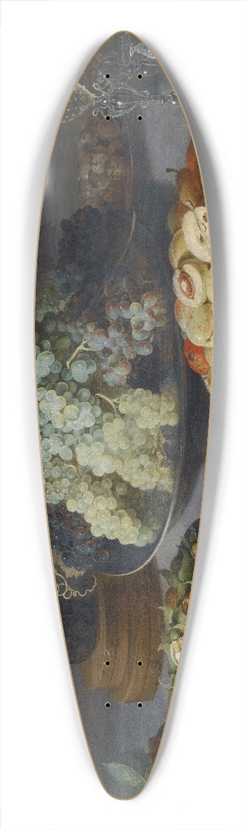 Osias Beert the Elder - Still Life Of Grapes And Other Fruits With A Knife, Faon De Venise Wineglasses And Other Objects On A Draped Table 39.3 inch art pintail longboard deck