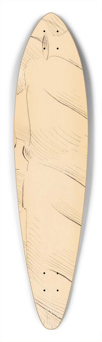 Oskar Schlemmer - Duo 39.3 inch art pintail longboard deck
