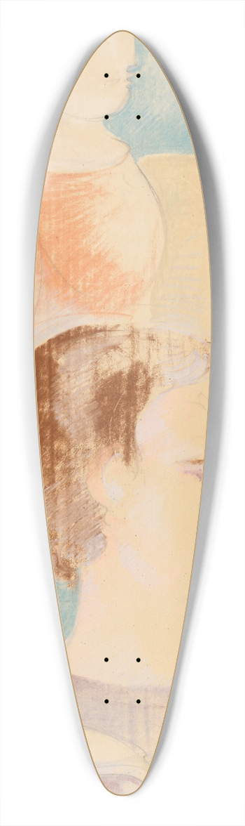Oskar Schlemmer - Gestaffelte Gruppe 39.3 inch art pintail longboard deck